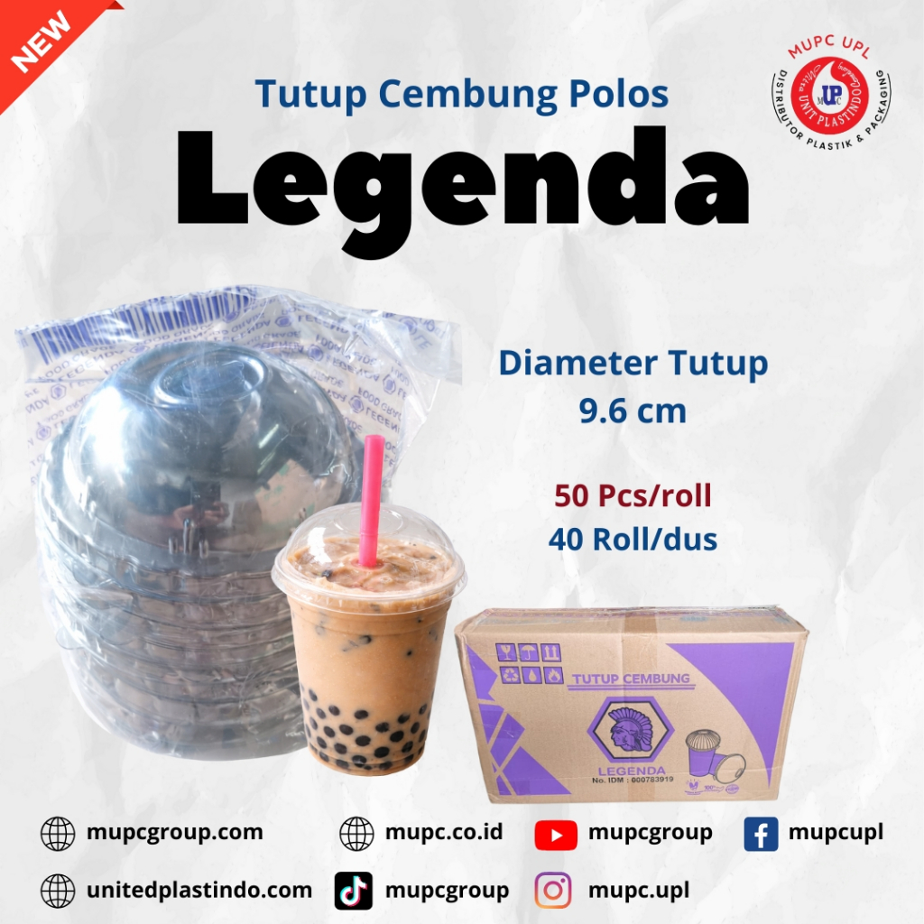 Tutup cup gelas polos legenda/tutup gelas/ tutup cup plastik