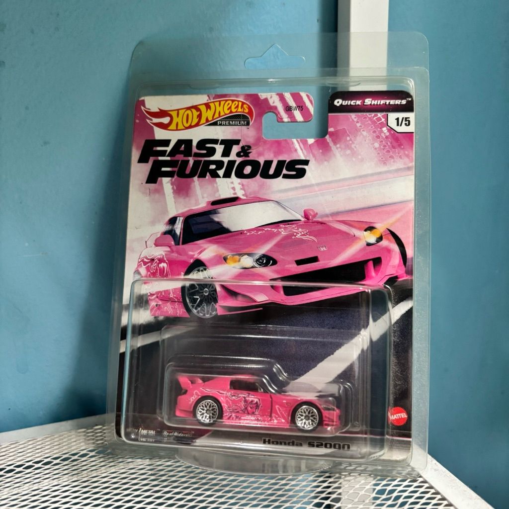 Hotwheels Premium Honda S2000 Suki Pink Fast & Furious FF Quick Shifters