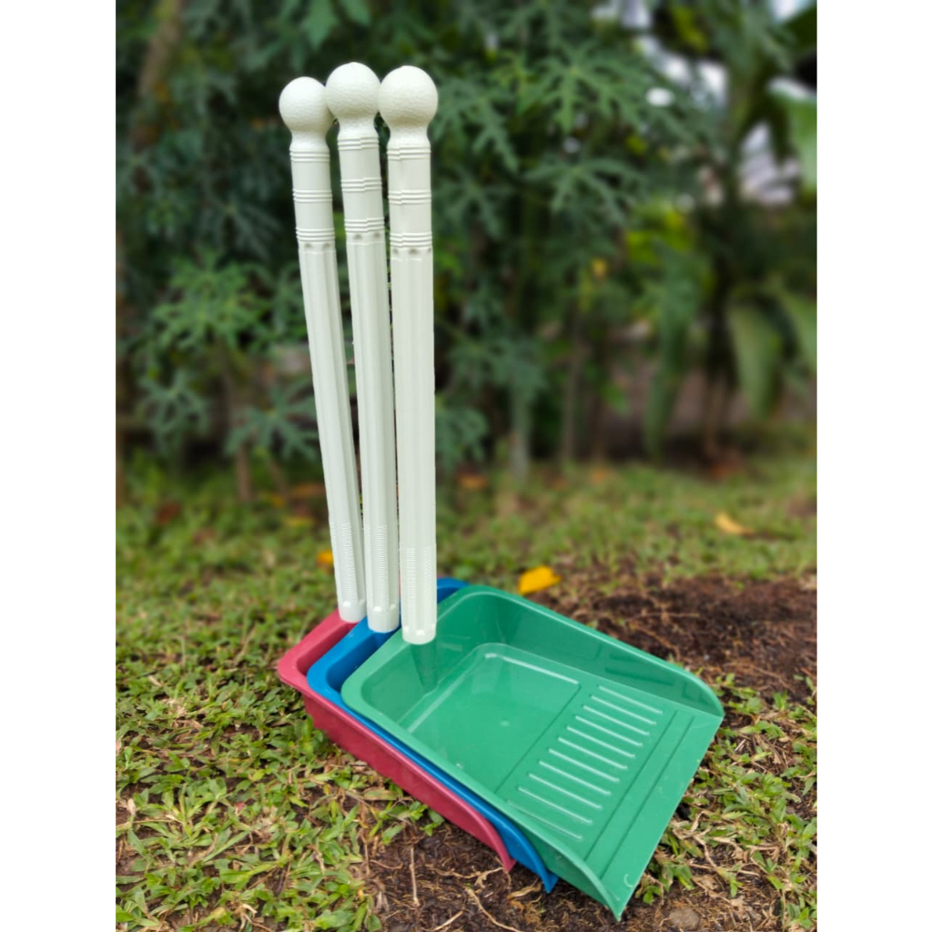 3pcs Serokan Sampah Murah Pengki Tempat Sampah Gagang Serokan Sampah Gagang Plastik Pengki Plastik