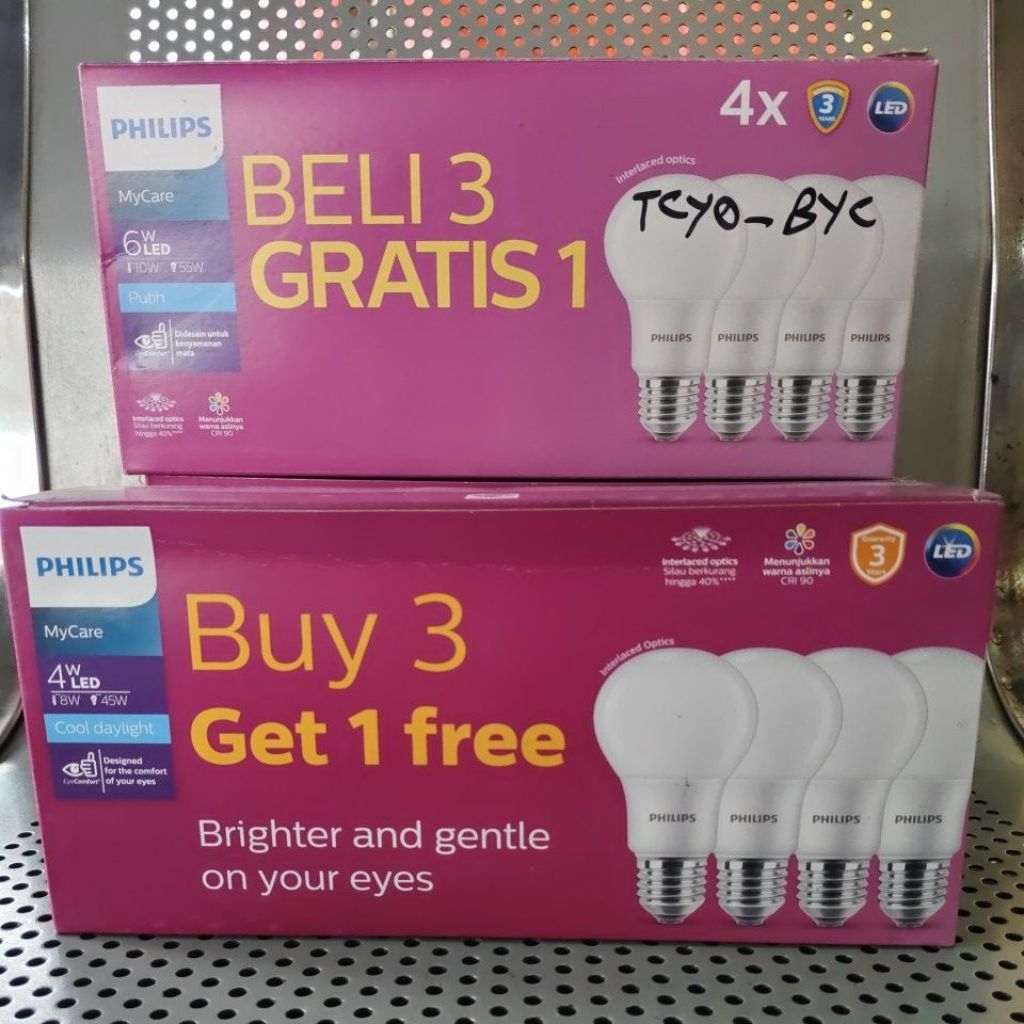 LAMPU LED PHILIPS BELI 3 GRATIS 1 ORI PHILIPS