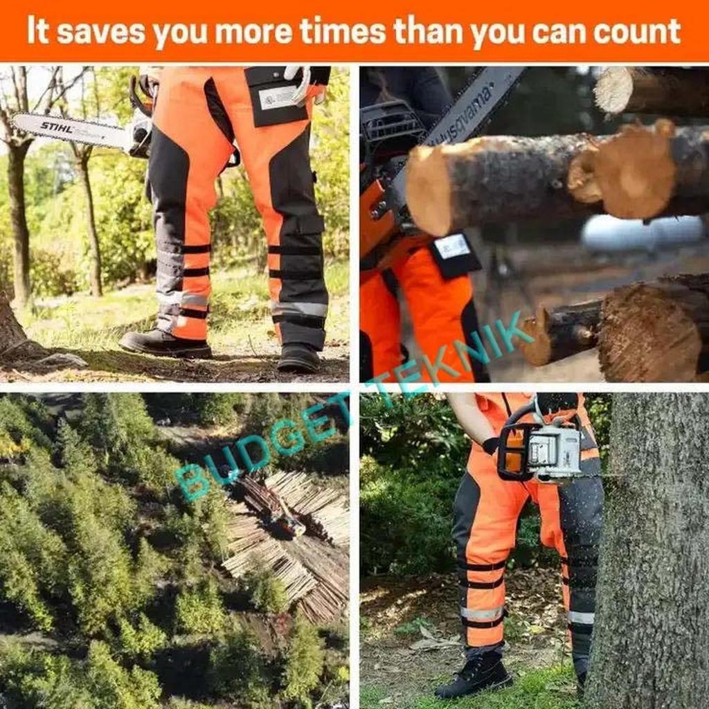 CELANA CHAINSAW CHAPS TROUSERS PANTS SMI - KERJA POTONG KAYU HUTAN FORESTRY PROTEKSI ANTI POTONG CUT