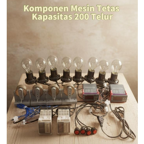 komponen Mesin tetas telur full otomatis / Mesin penetas telur full otomatis kap 200 telur