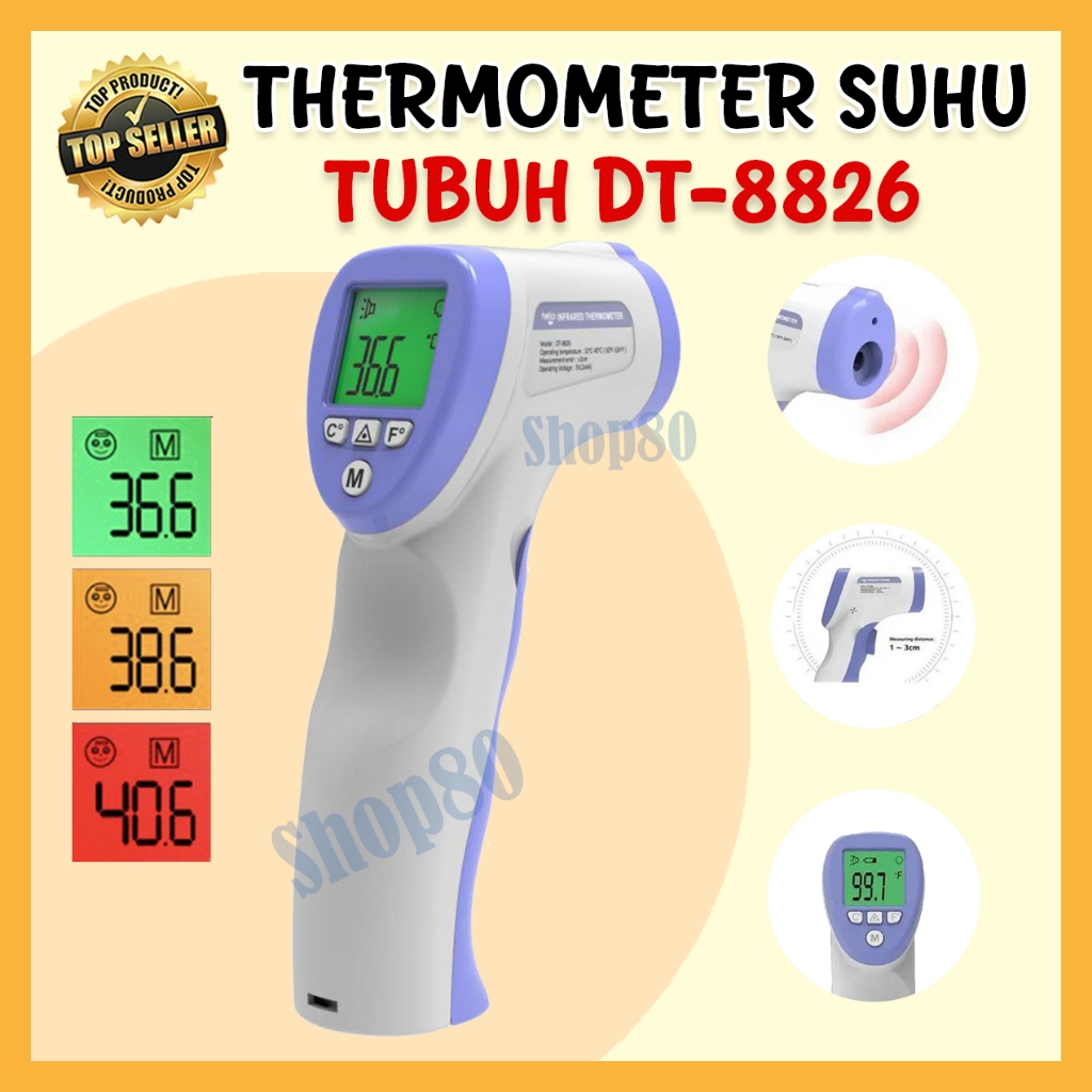Termometer Suhu Tubuh Infrared Non Contact Digital Infrared Thermometer Suhu Tubuh Tembak Thermo Gun