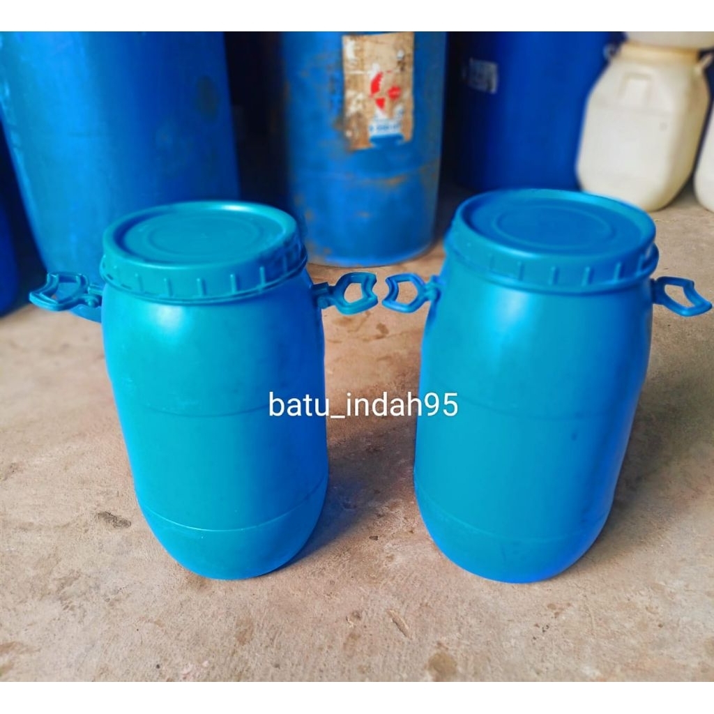 Tong Plastik 35 Liter Tong Sampah Drum Serbaguna Tutup Ulir