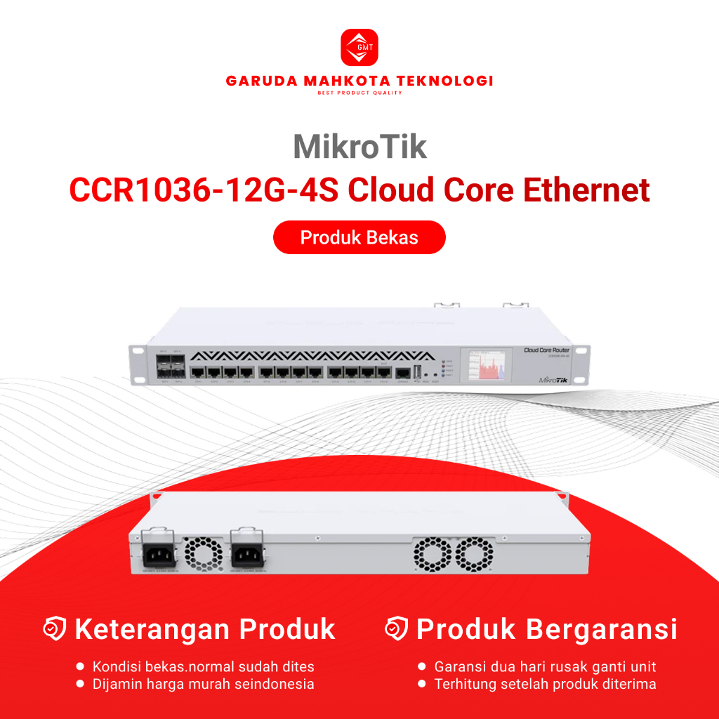 Mikrotik CCR-1036-12G-4S Cloud Core Router Second