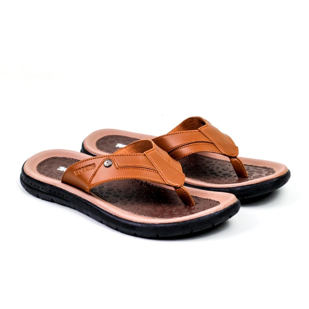 Dejavu Sendal Slip On Casual Pria Fashion Sandal Slop Karet Sendal Pria Wanita Anti Slip Sendal Selo