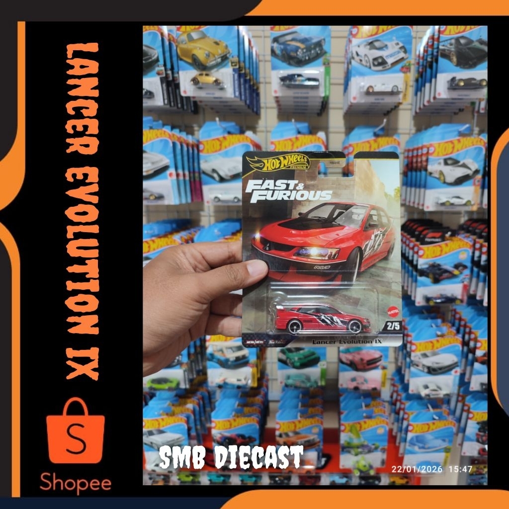 HOT WHEELS LANCER EVOLUTION IX FAST & FURIOUS