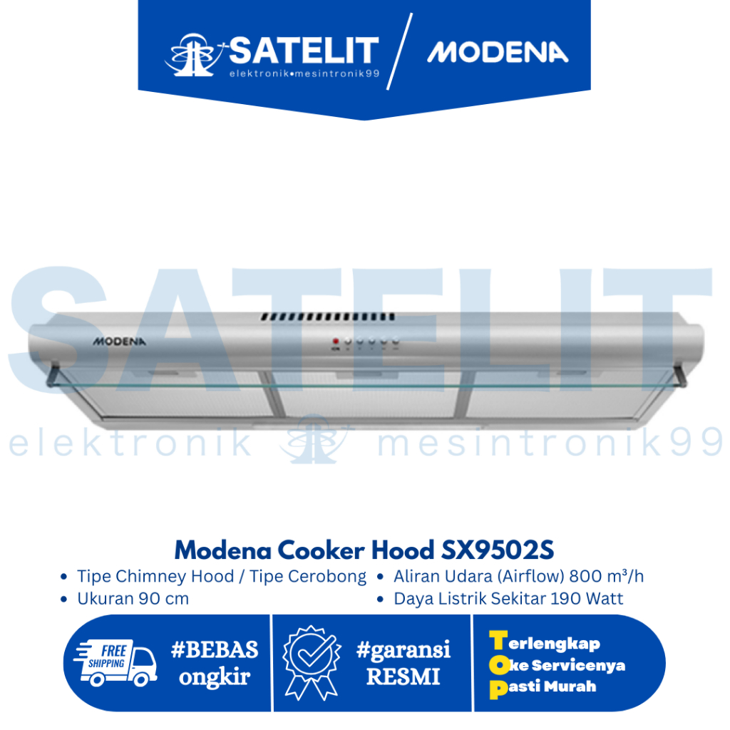 Modena Cooker Hood SX9502S