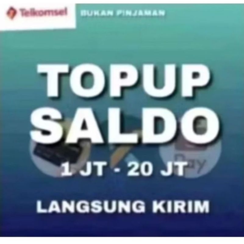 TERPERCAYA TOP SALDO UP KREDIPVO DLL SALDO/PULSA TRANSFER 500K-30JT KE SEMUA