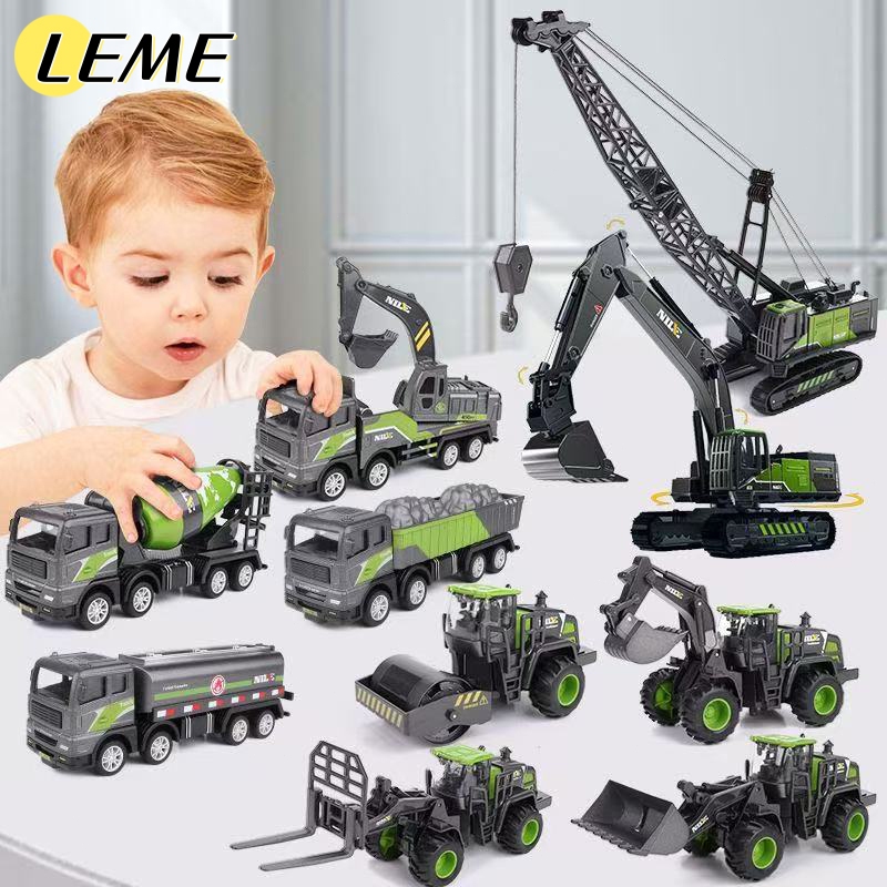 Excavator Crane Kendaraan Teknik Model Mainan/ Mainan Mobil Konstruksi /Bulldozers/Forklift Trucks