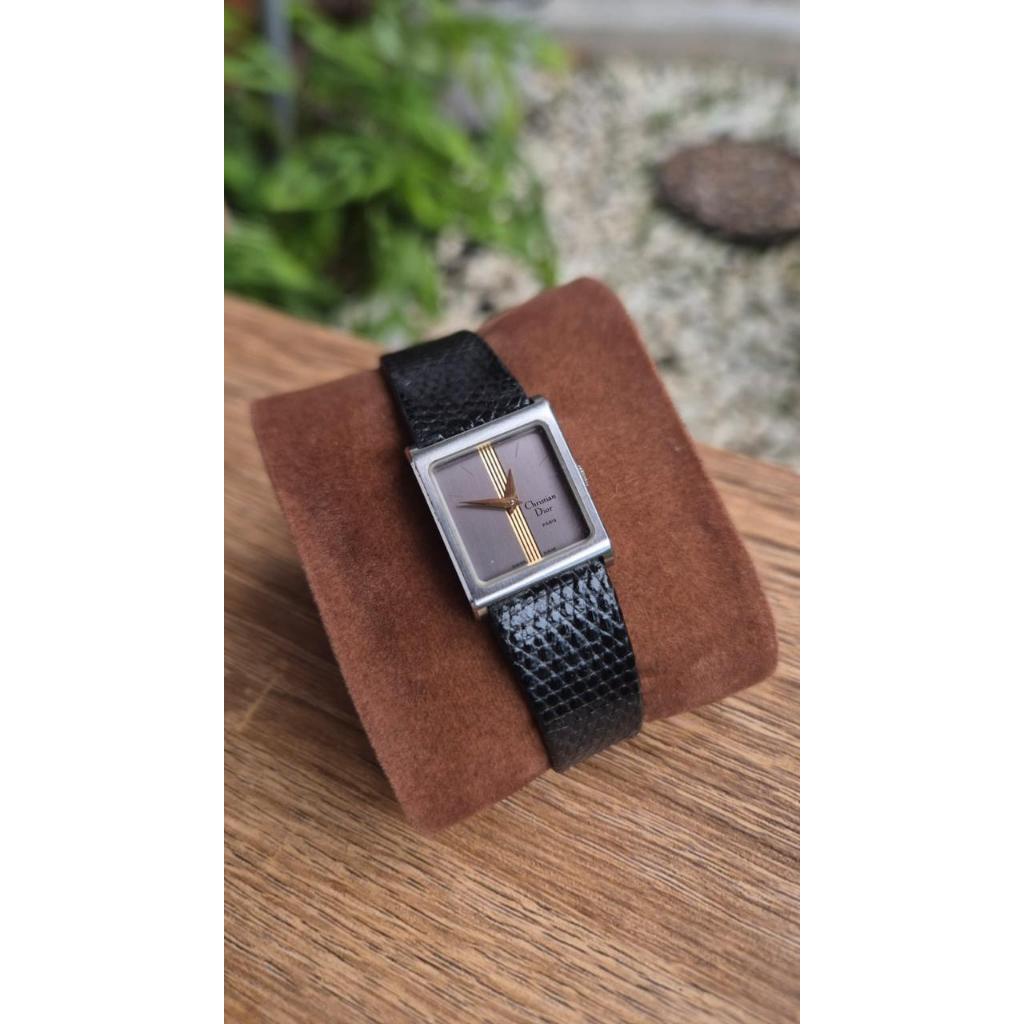 Jam Tangan Vintage Christian Dior Paris Tank square Circa 1980's