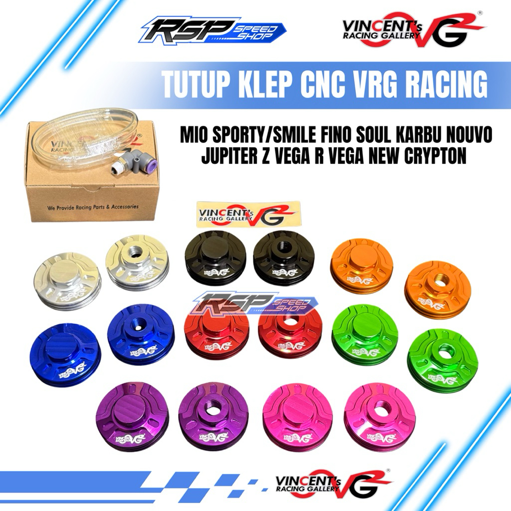 TUTUP KLEP VRG MIO SPORTY/MIO SOUL FINO KARBU NOUVO JUPITER Z VEGA NEW CRYPTON ORIGINAL VINCENT'S RA