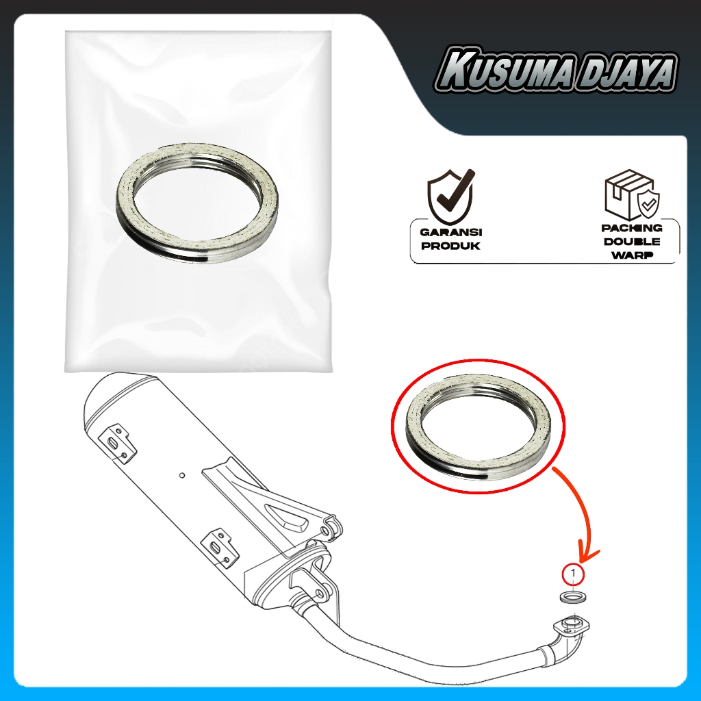 PAKING GASKET KNALPOT BEAT SPACY SCOOPY VARIO 110 ESP 2015 - 2020 SATUAN