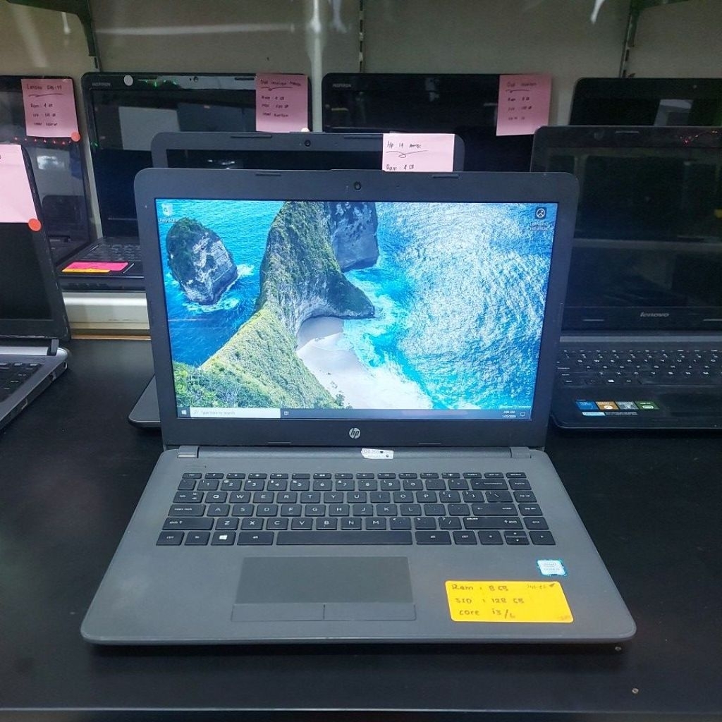Laptop hp 240 G6 core i3-6006U ram 8gb ssd 128gb 1175