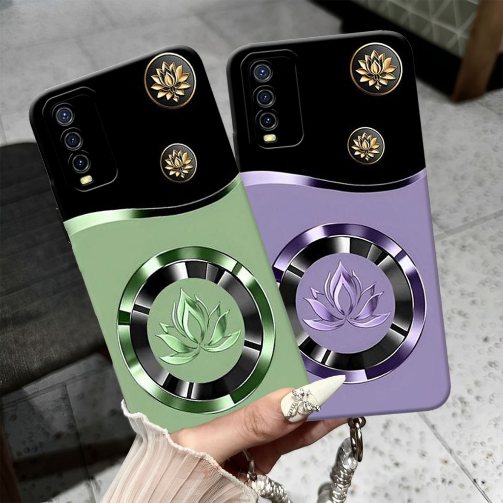 (TL-01) VIVO Y12S Y20 Y20S Softcase Procamera Silicon Case motif bunga soft Silicon - Cassing HP - S