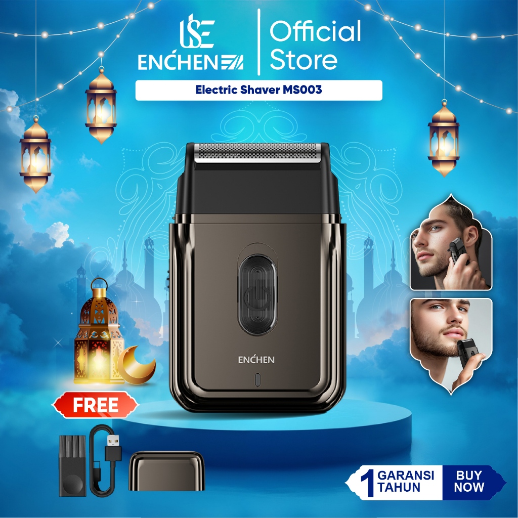 ENCHEN MS003 Alat Cukur Elektrik Alat Cukur Kumis Jenggot Portable Slim Mini Electric Shaver