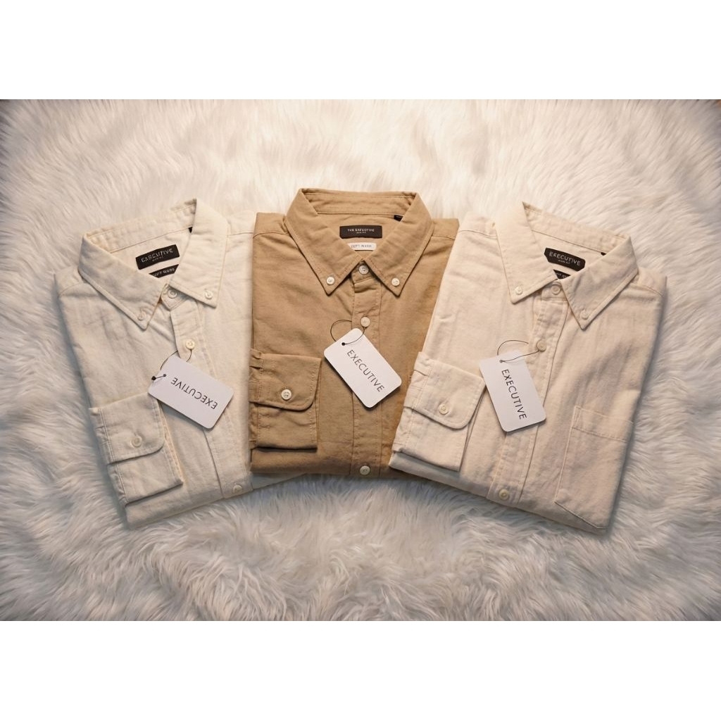 EXECUTIVE KEMEJA OXFORD LENGAN PANJANG PRIA SLIMFIT ORIGINAL