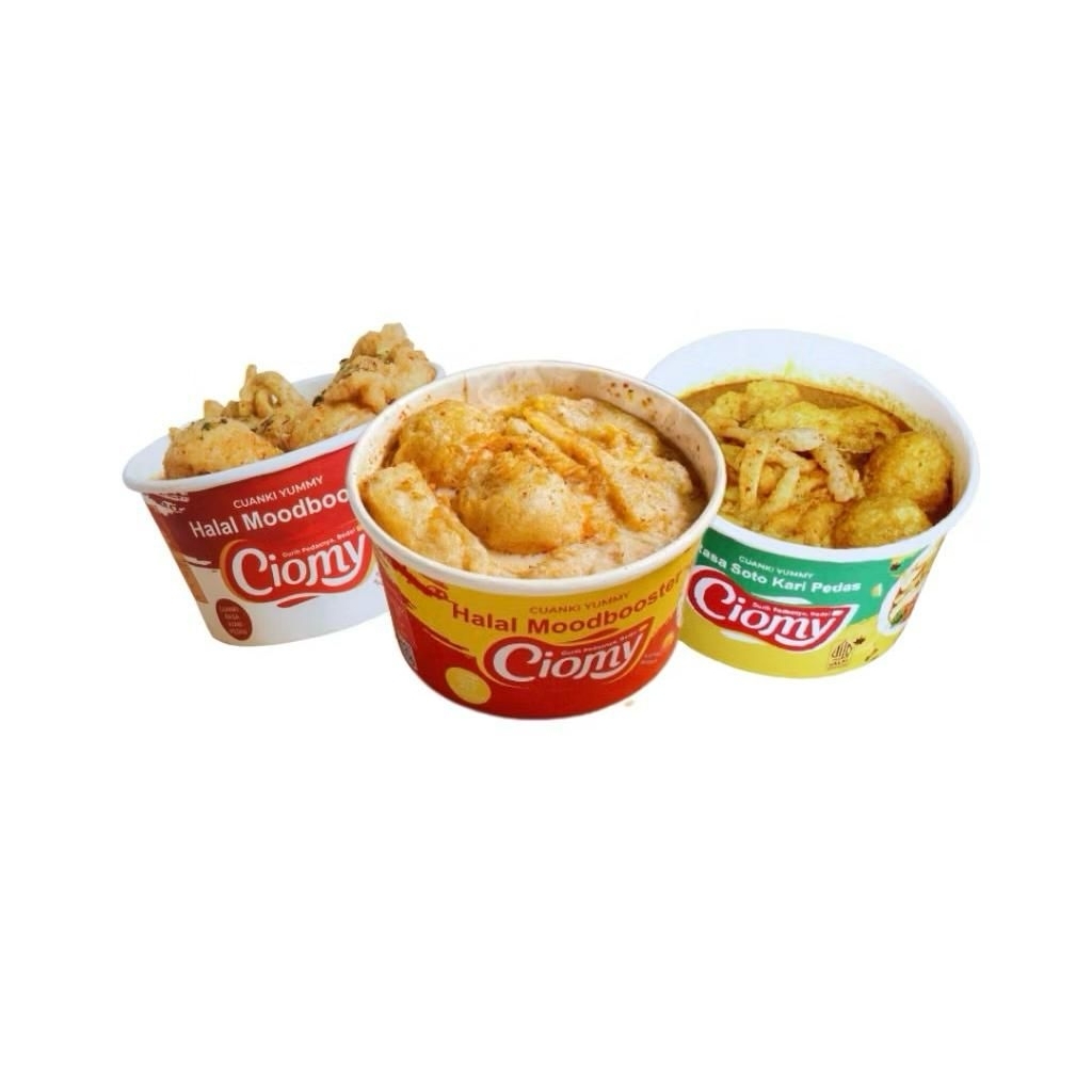 Ciomy Cuanki Instan Ayam Keju Pedas Cup Besar 100g - Bebas MSG, Halal, Praktis