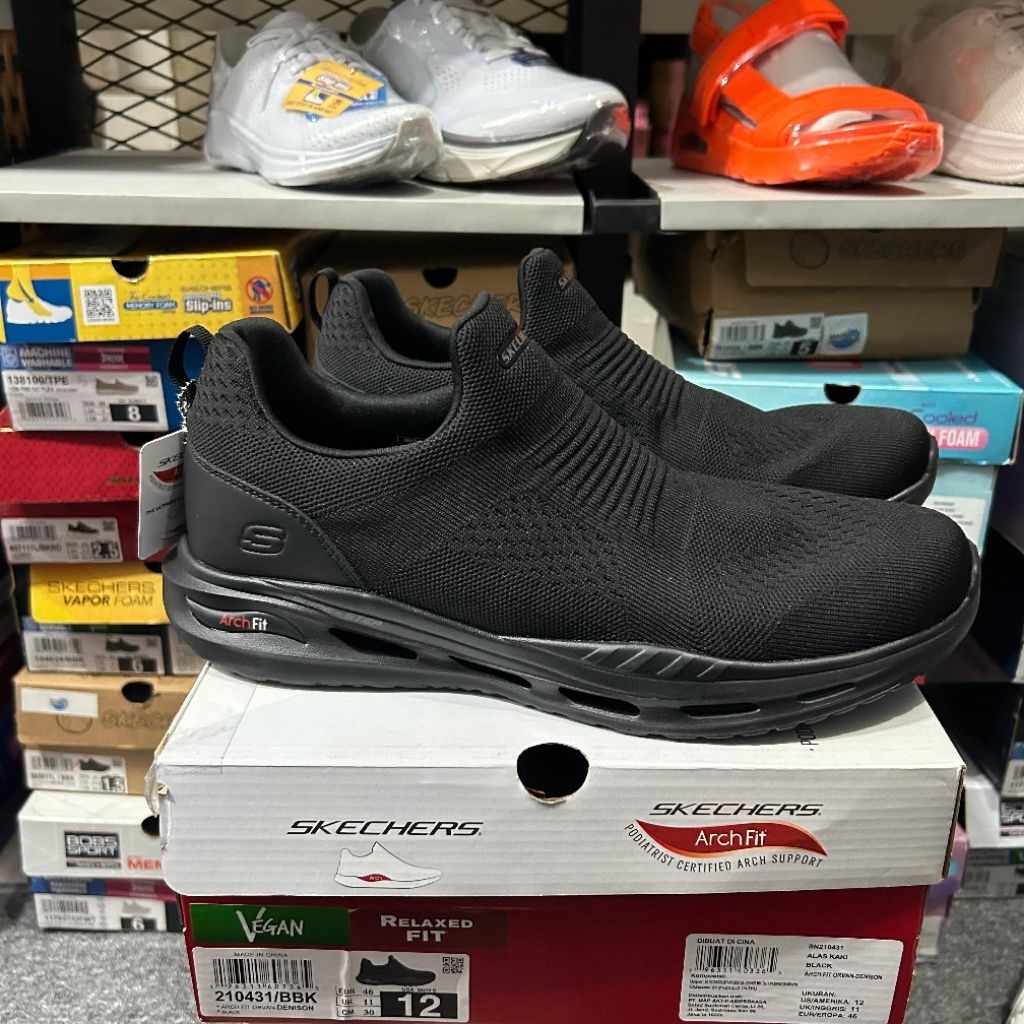 SKECHERS ARCH FIT ORVAN SENISON/BANLIN SLIP ON WALKING FOR MENS ORIGINAL BNIB