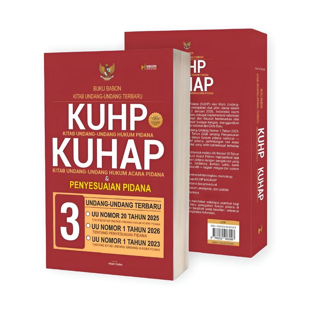 BUKU KUHP DAN KUHAP+EDISI TERBARU DAN TERLENGKAP (2025-2026)