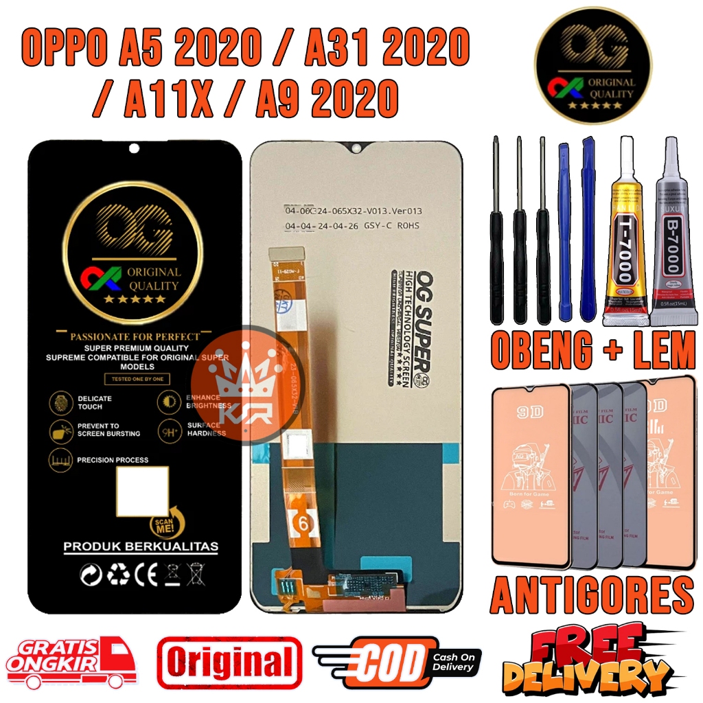 LCD OPPO A5 2020 / A31 2020 / A11X / A9 2020 ORI Original OEM QUALITY Touchscreen Fullset