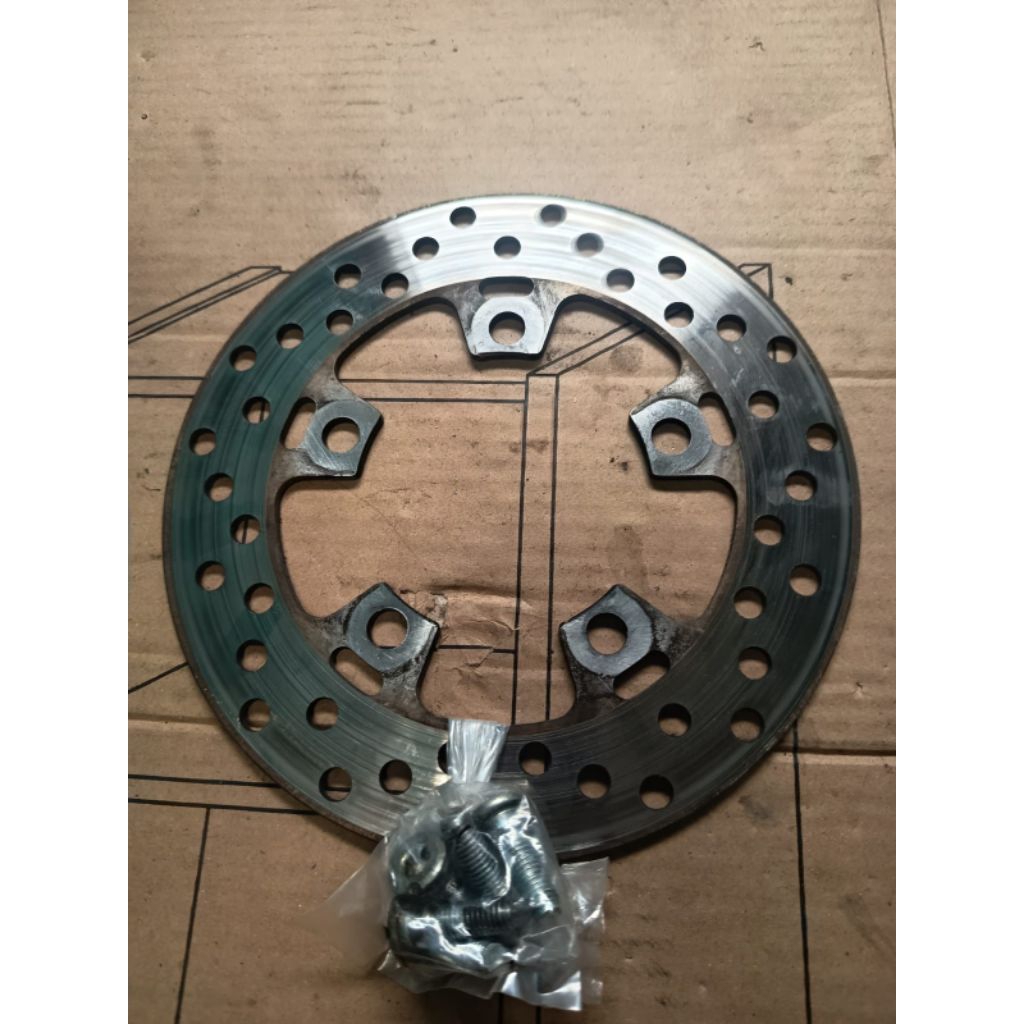 Piringan cakram blakang vixion new set baut ori copotan