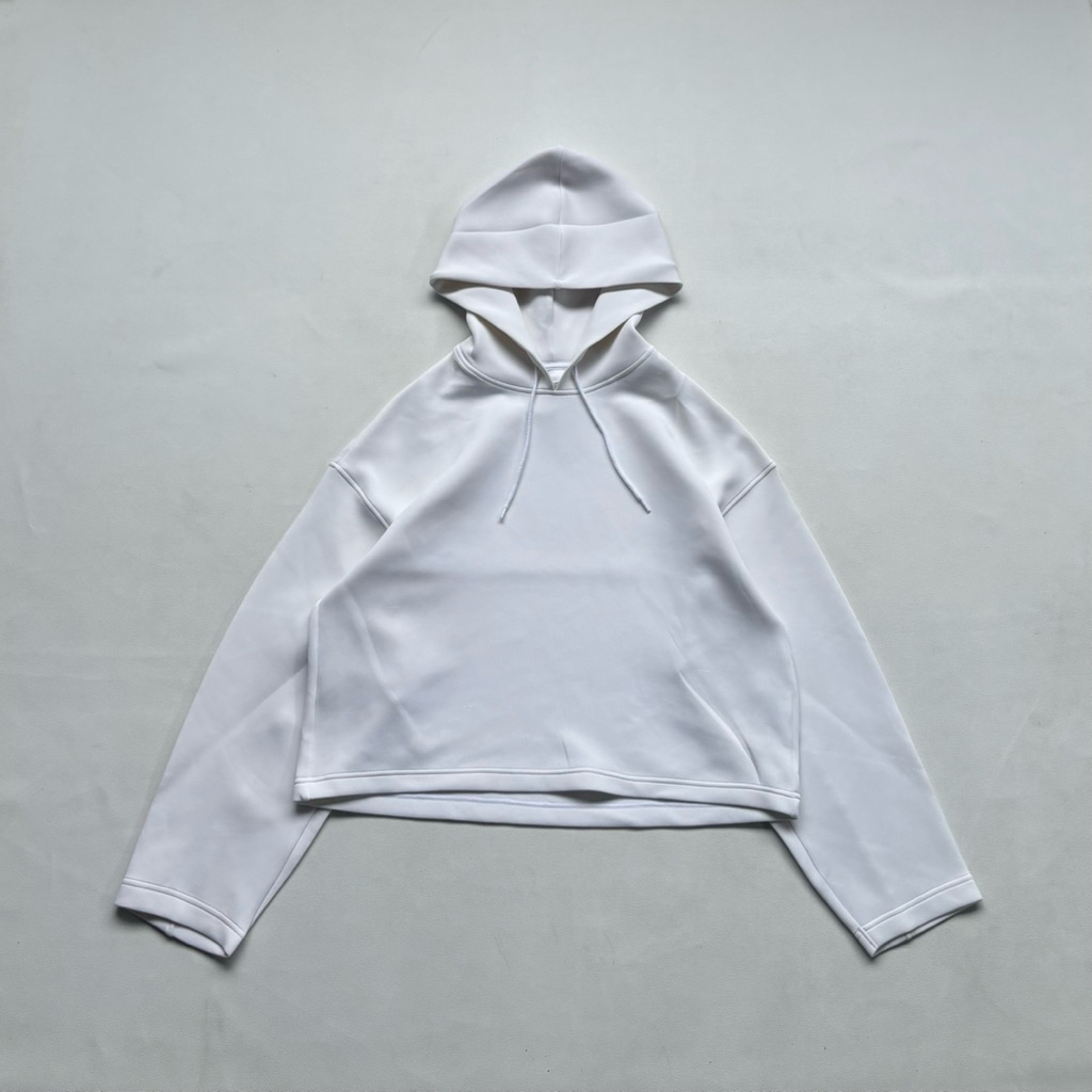 Hoodie Uniqlo Women’s Scuba Ultra Stretch Dry White