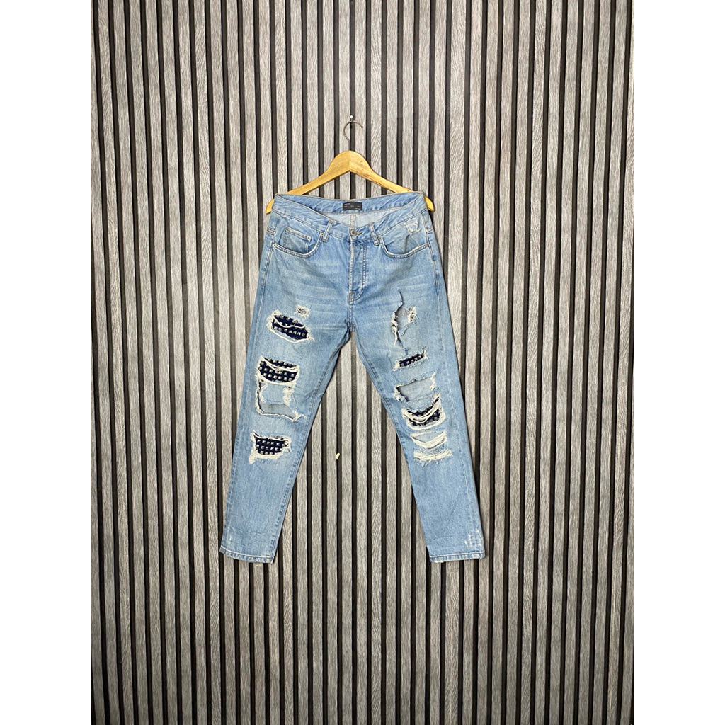 Celana Panjang Jeans Pria ZARA MAN RIPPED (LIMITED EDITION)