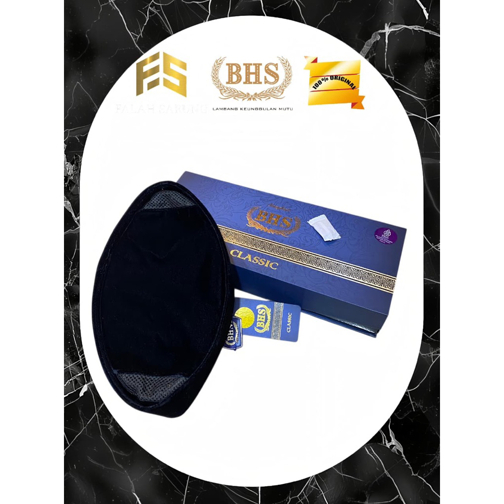 PECI SONGKOK HITAM | BHS CLASSIC ORIGINAL PRODUK BEHAESTEX |