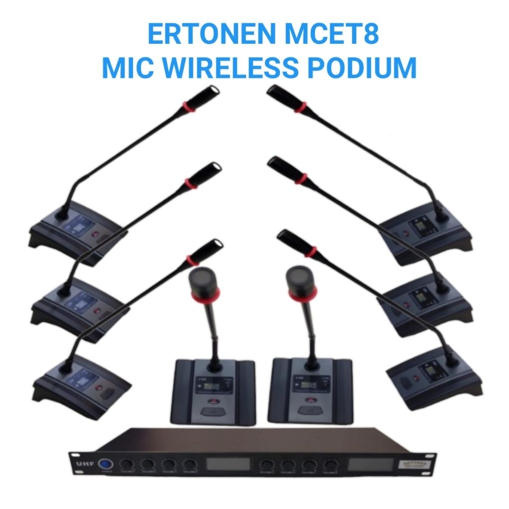 mic wireless podium ertonen mcet8 8 mic podium original