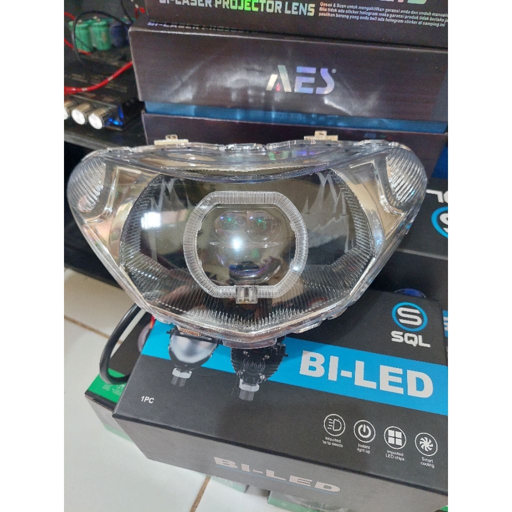 lampu depan motor Biled matrik 2,5 inc laser / non laser mio smile