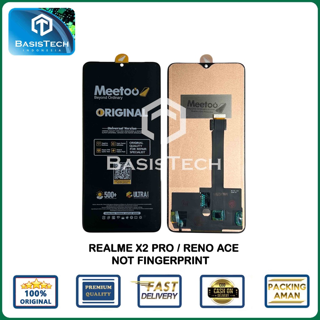 LCD FOR REALME X2 PRO - RENO ACE - NOT FINGERPRINT - MEETOO ORIGINAL