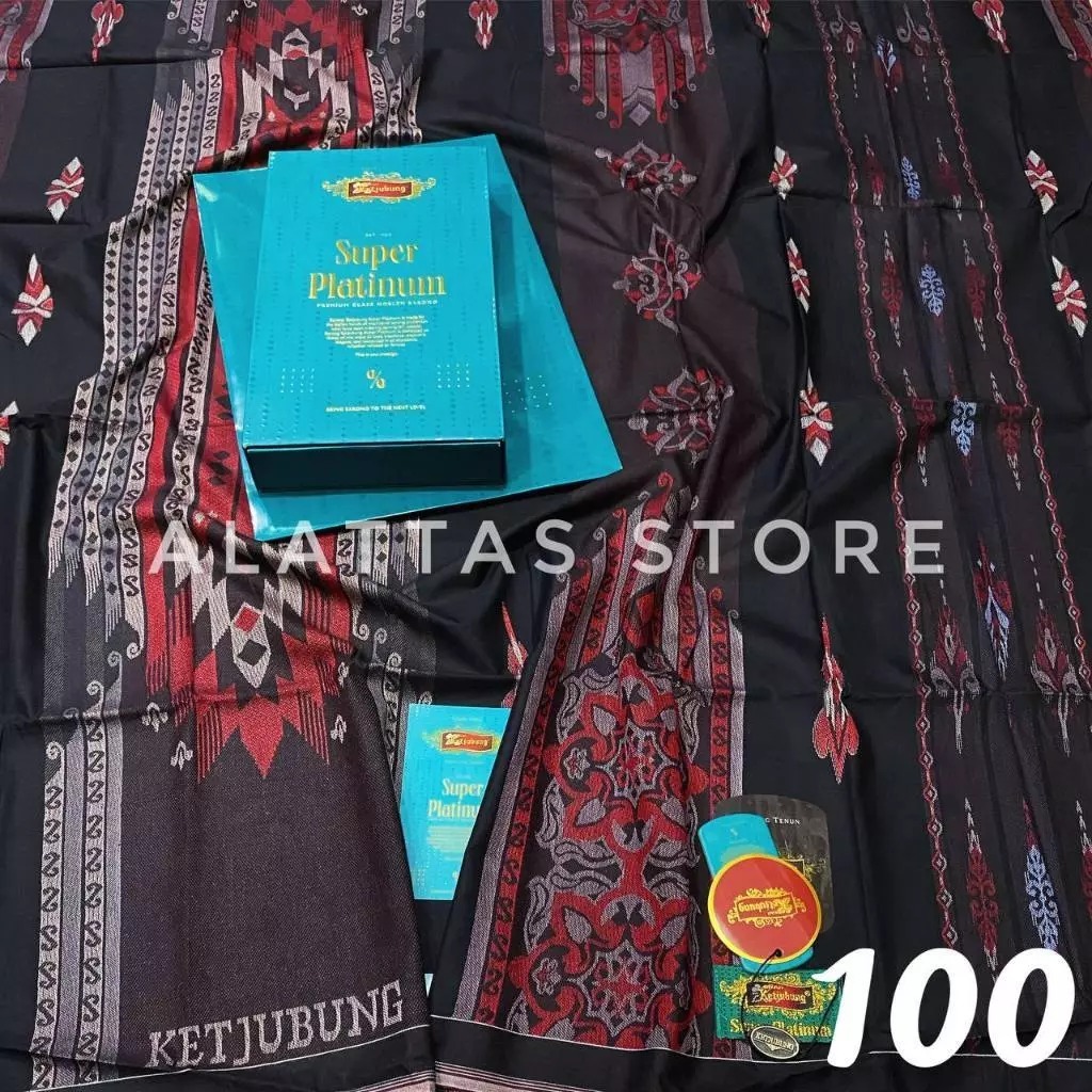 SARUNG KETJUBUNG PLATINUM GOLD ORIGINAL. // SARUNG Ketjubung Super Platinum 100% Ori//Sarung kecubun