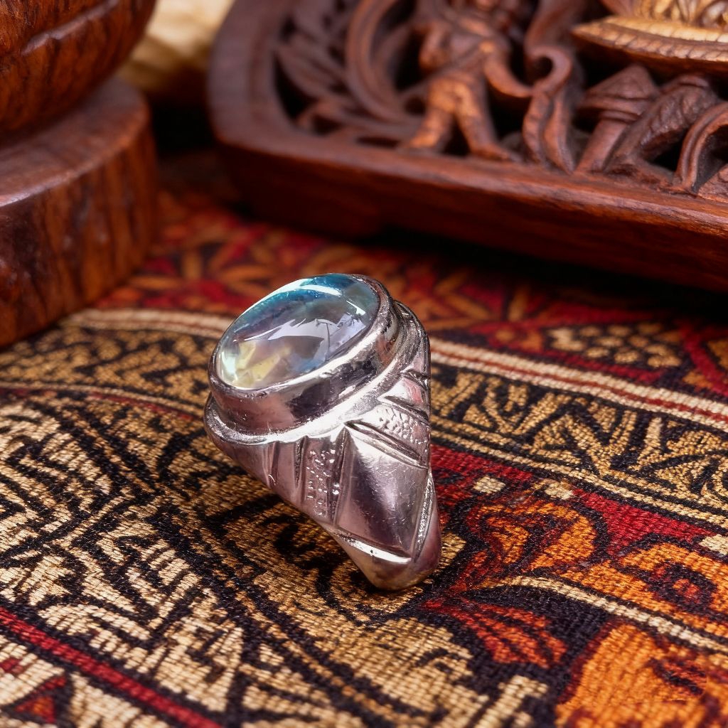 Cincin Batu Akik Kalimaya India 14 mm Mban Alpaka Super Tanam Terbaik