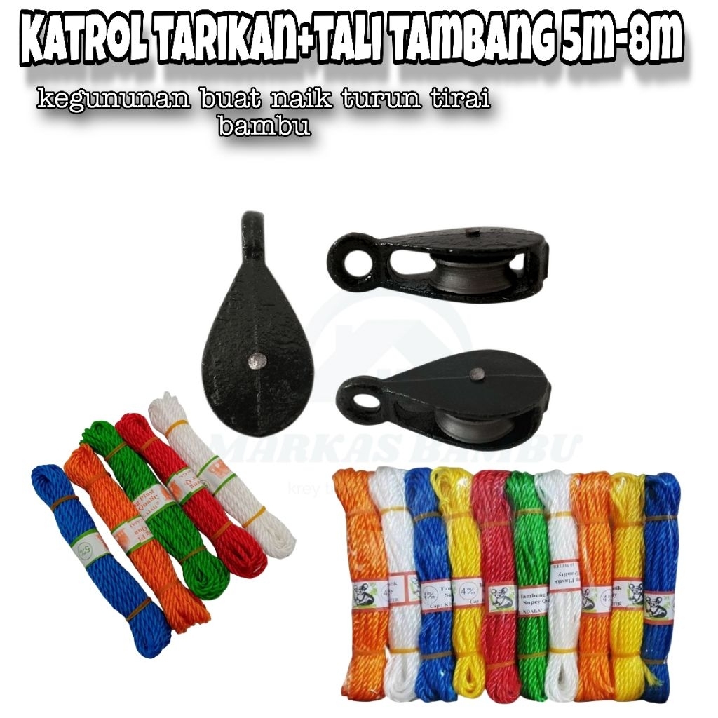 KATROL KERETAN TARIKAN TIRAI BAMBU/KERY