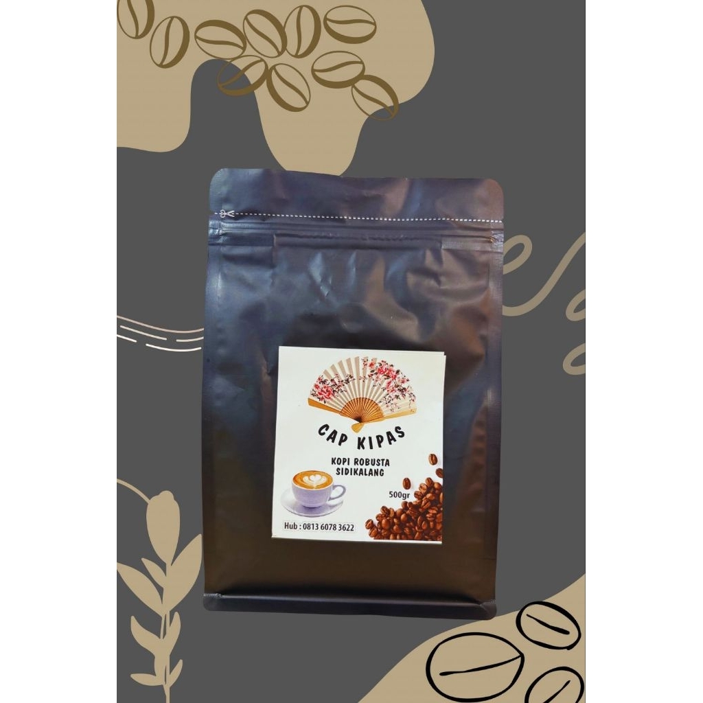 Kopi Robusta Sidikalang Premium Grade 1 Cap Kipas Isi 500gram