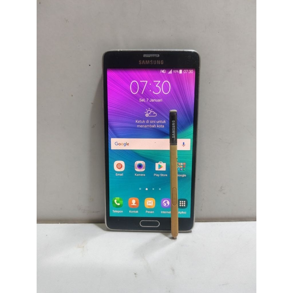 SAMSUNG GALAXY NOTE 4 WARNA BRONZE HP SECOND ANDROID MURAH NORMAL SIAP PAKAI