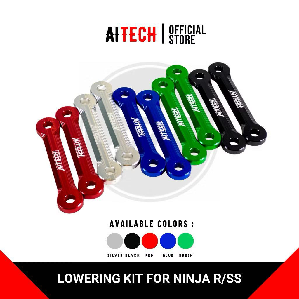 LOWERING KIT PLAT UNITRACK NINJA R SS SSR AITECH PEMENDEK SHOCK BELAKANG NINJA R SS SSR AITECH