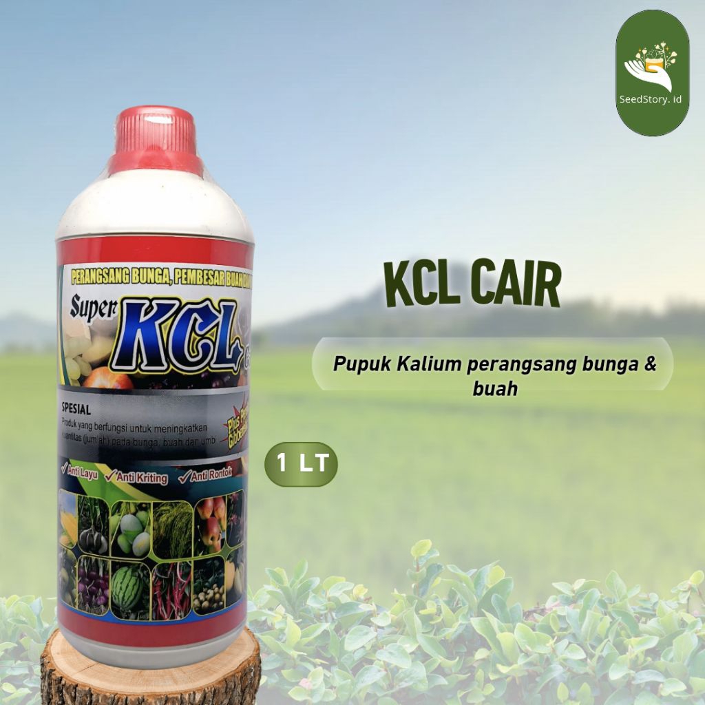 Pupuk KCL Cair 1 Liter – Pupuk kalium untuk Bunga, Buah & Daun