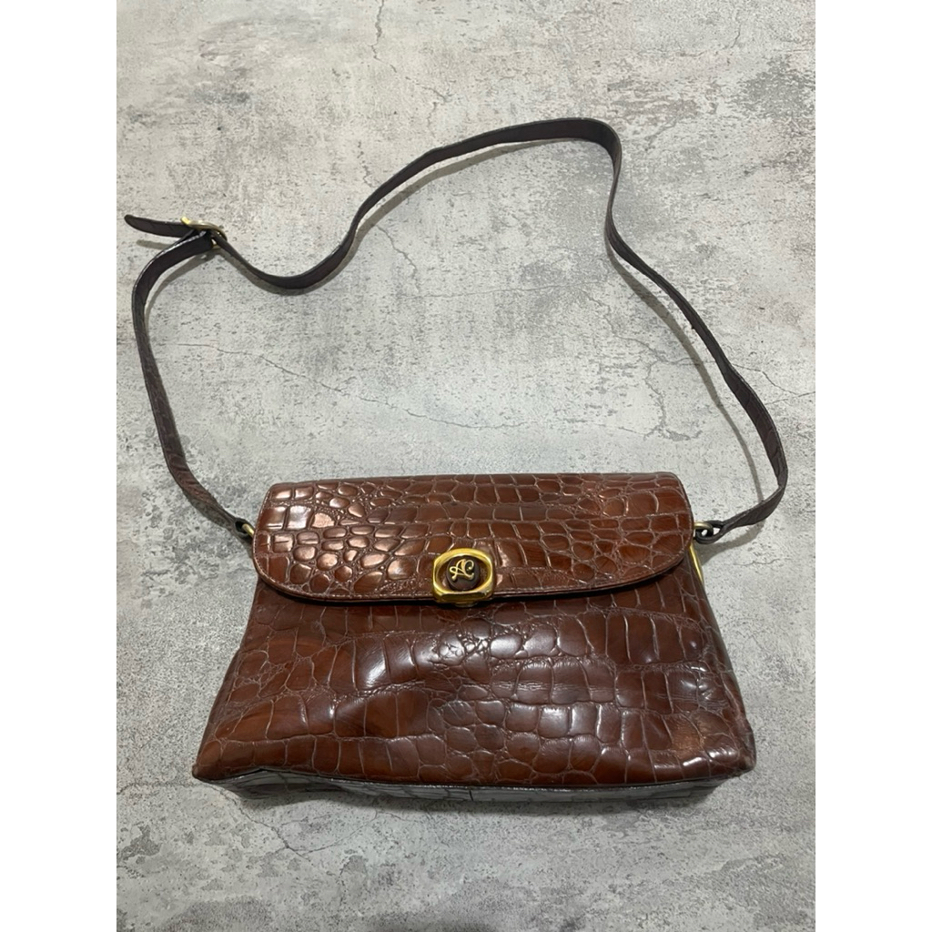 TAS SLING KULIT BUAYA BY ANDREA CARRANO