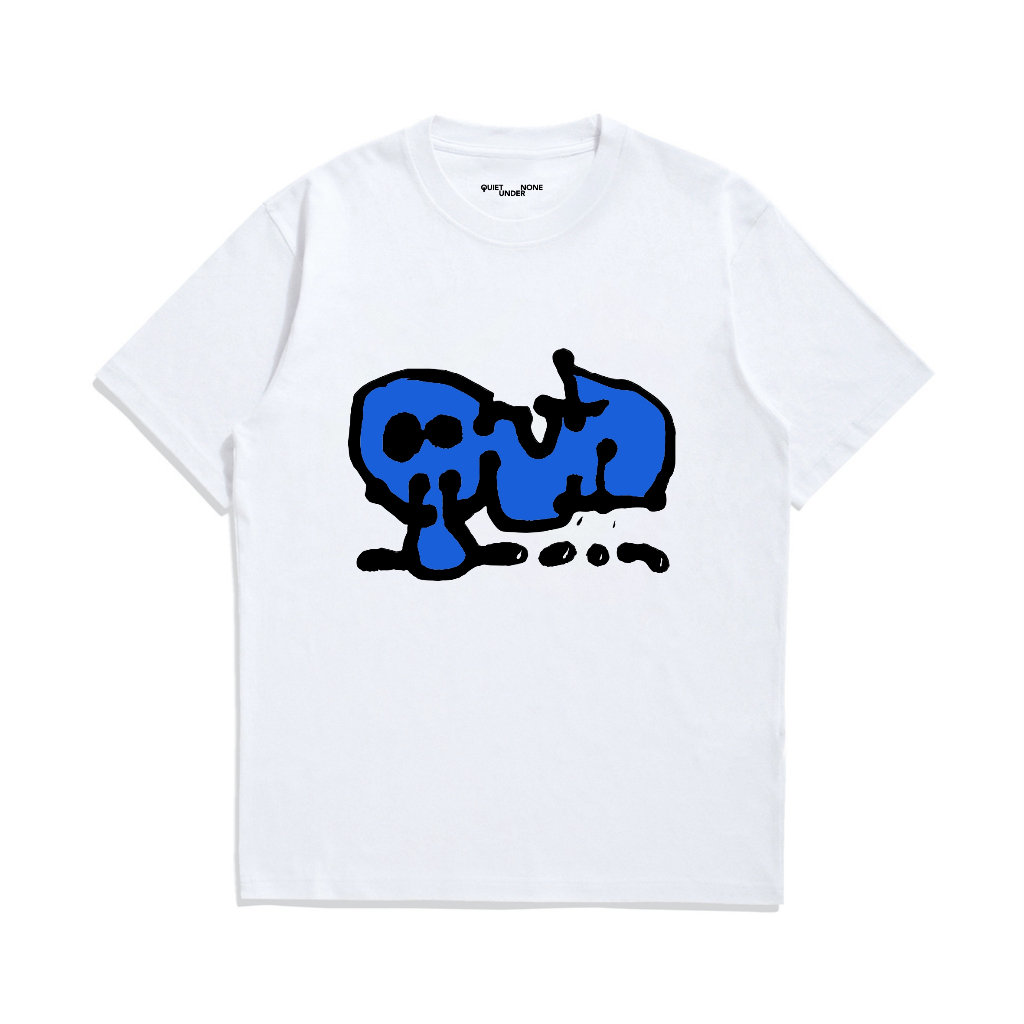 Quiet Under None Tshirt Stewart White Blue Premium
