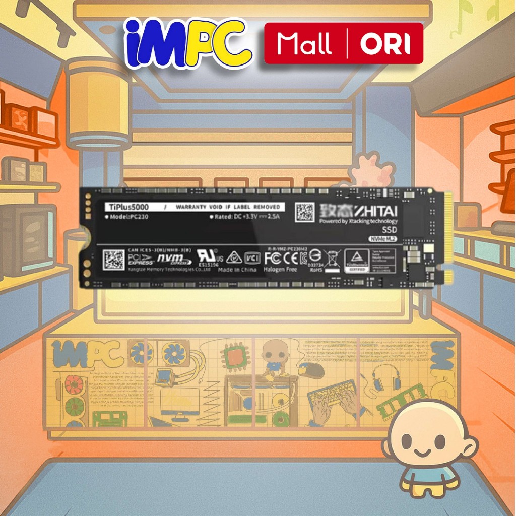 ZHITAI TIPlus5000 NVMe 2280 PCIe Gen 3 - 1TB