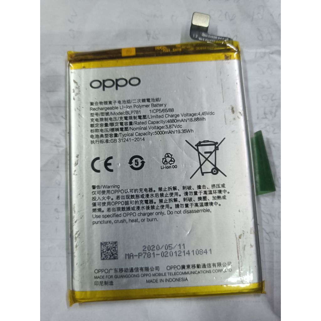 Batrei Ori Copotan Oppo A92