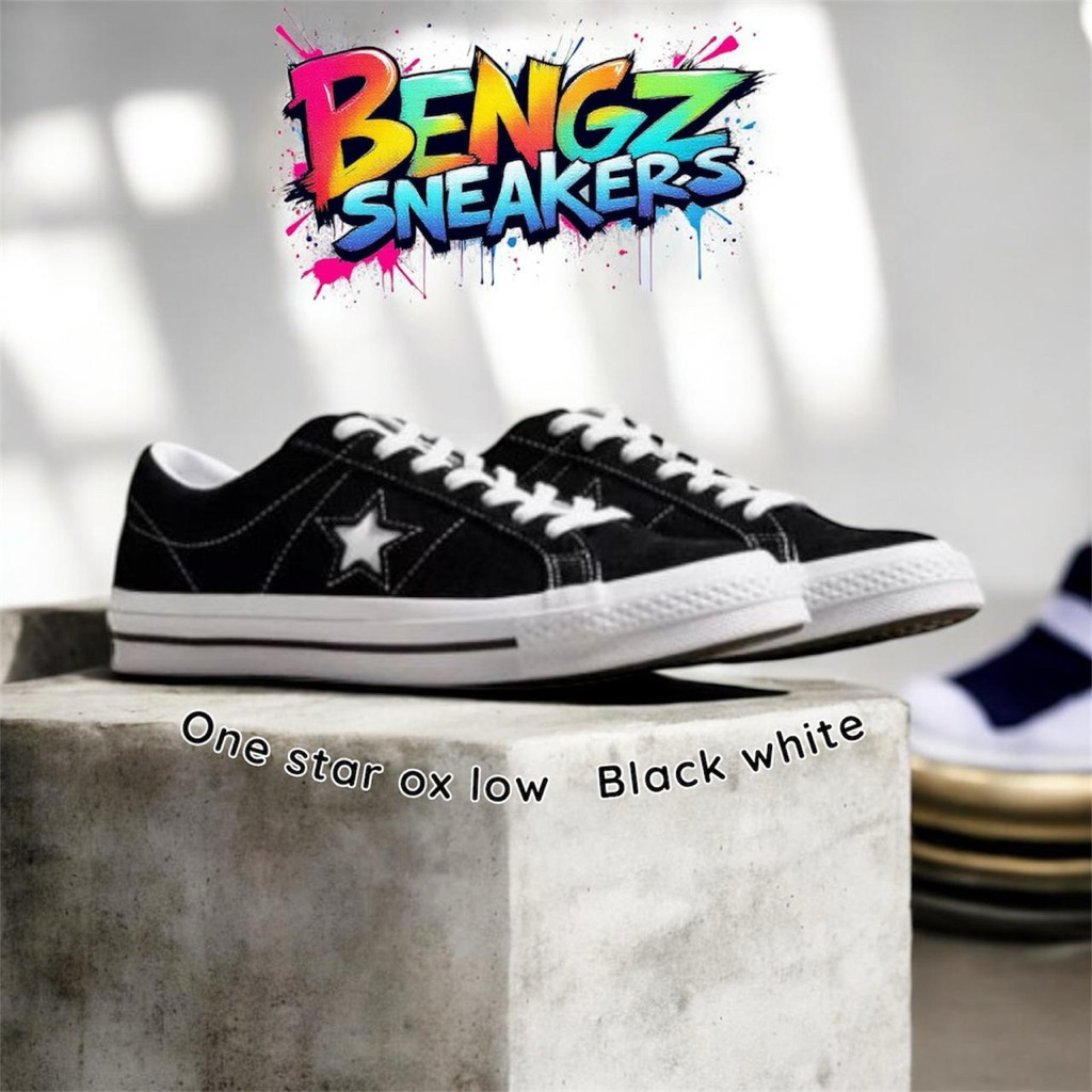 converse one star black suede