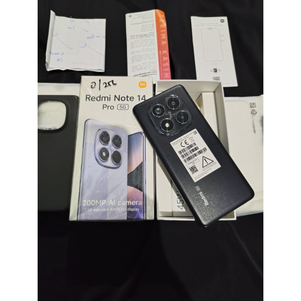 Redmi Note 14 Pro 5G 8/256GB Fullset Second Resmi