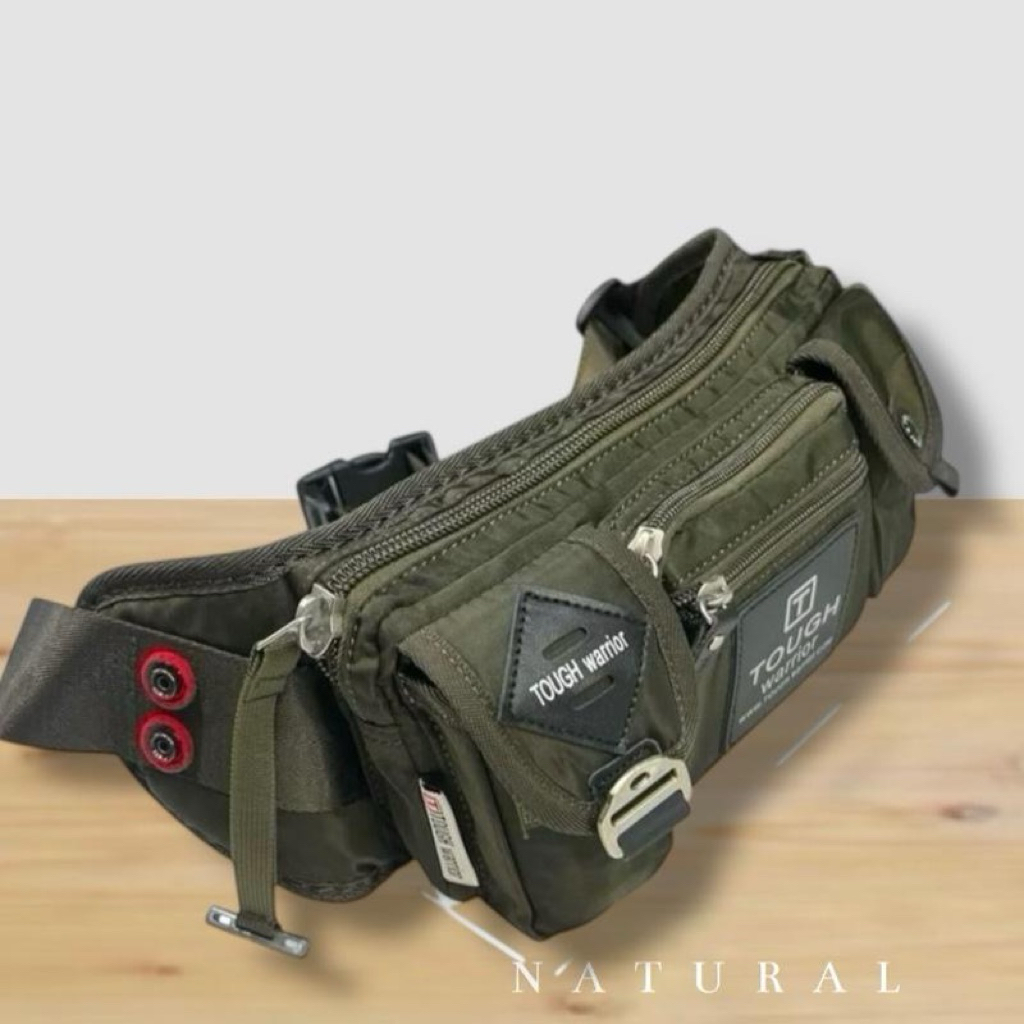 Tas pinggang Nilon Anti Import Tough 5031 pria/Tas selempang Pria dewasa