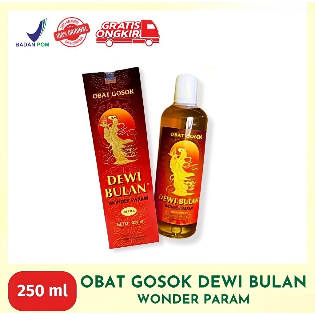 Obat Gosok DEWI BULAN 250ml: minyak angin, param pijat, terkilir