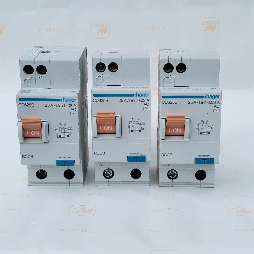 ELCB MCB RCCB hager 2pase 25A