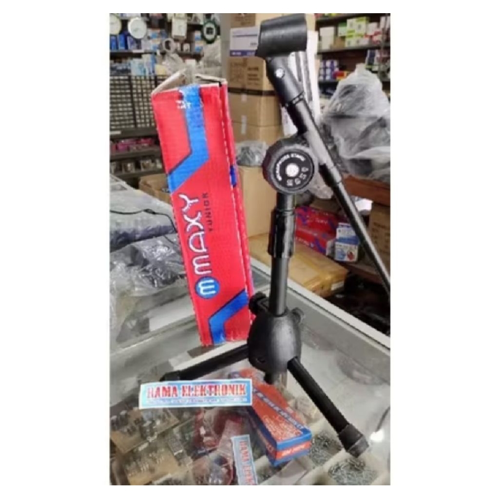 Stand Mic Microphone Maxy Pendek STAND MIC MICROPHONE MAXY PENDEK Kualitas Bagus
