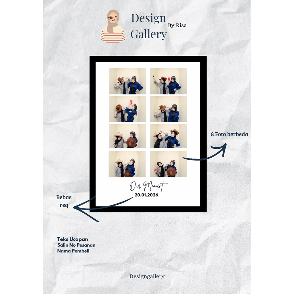 Kado ultah cewe/cowo sudah dengan bingkai